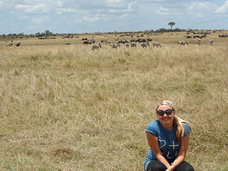 Zoe in the Masai Mara