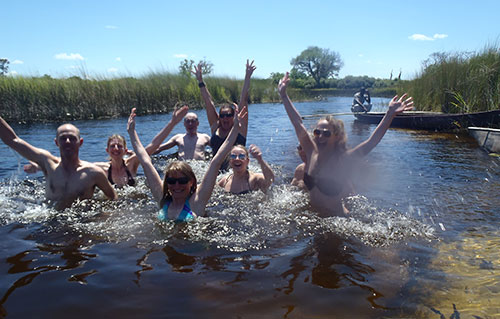 Swimming in the Delta Okavango Delta Swimming