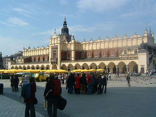 The main square in Krakov The main square in Krakov