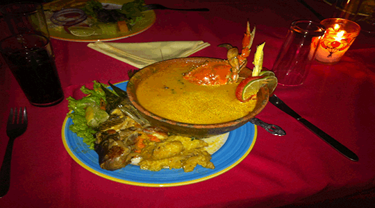 Seafood speciality of Guatemala, tapado