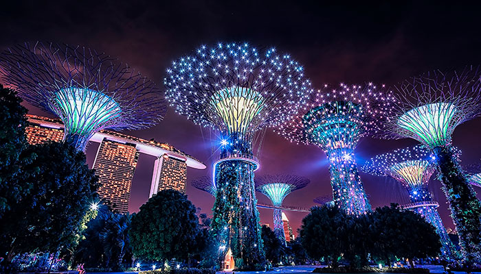 singapore gardens by the bay, one of the best places to travel in February
