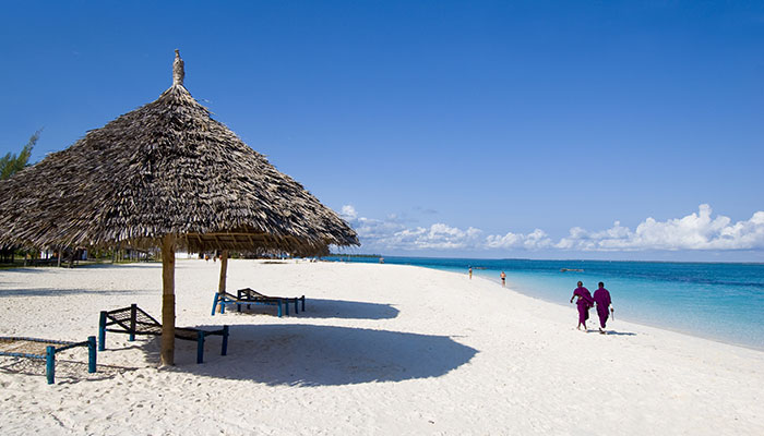 zanzibar beach is one of the best places to go in February
