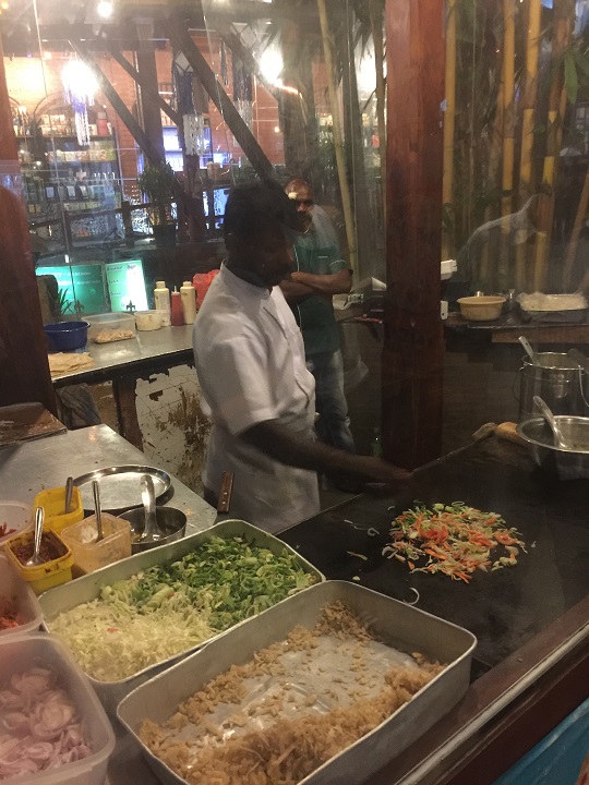 Chef making Kottu Roti Chef making Kottu Roti
