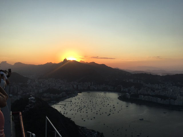 sunset in Rio de Janeiro 