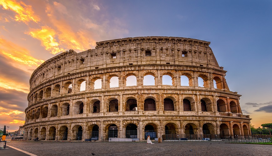 The Colosseum in Rome 