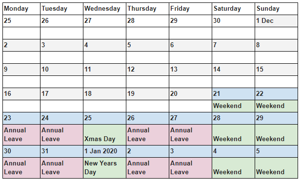 When to take your annual leave in America