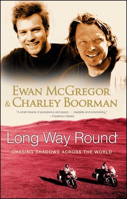 Long Way Round book cover with two men riding motorbikes