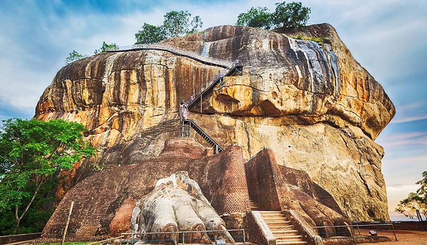Sigiriya Rock on a holiday to Sri Lanka and the Maldives