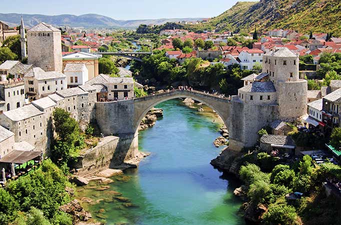 The Stari Most bridge in Mostar