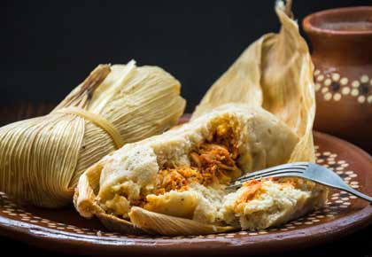 Tamales are a popular food often had for breakfast in mexico and soemthing to experience when travelling mexico on holiday