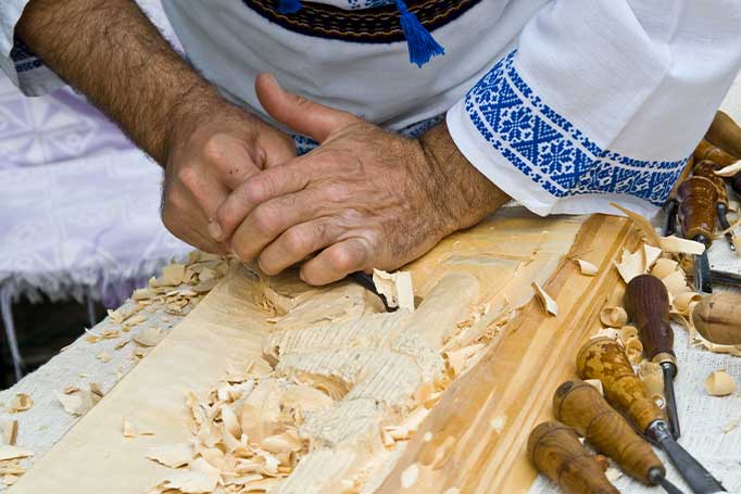 Wood carving in the Maramures