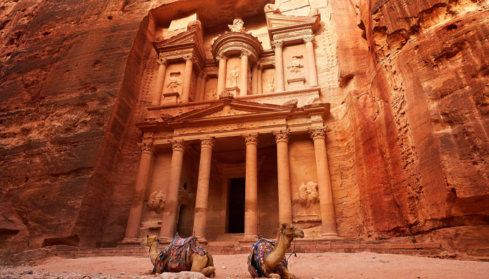 The Treasury in Petra, Jordan