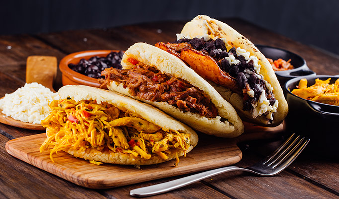 Arepas from Colombia and Venezuela
