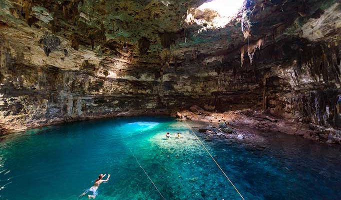 A cenote in Mexico