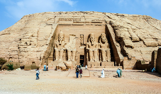 Abu Simbel, one of the Nibuan Monuments in Egypt