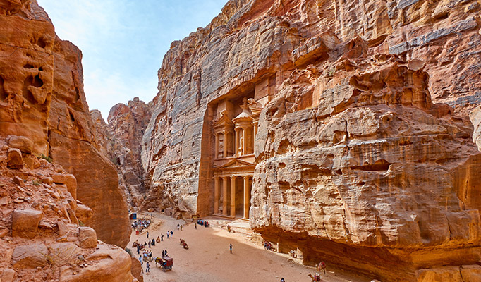 UNESCO World Heritage Site Petra in Jordan