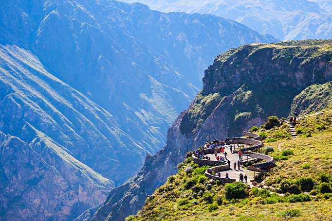 Image of the view of Colca Canyon - one of the best places to visit in Peru