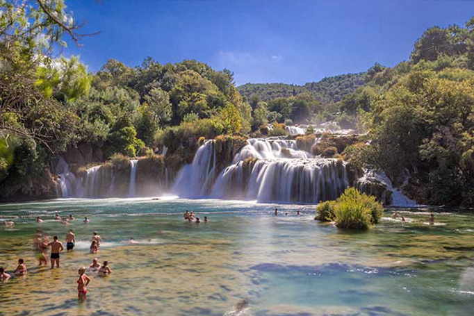 Krka Waterfalls in Croatia
