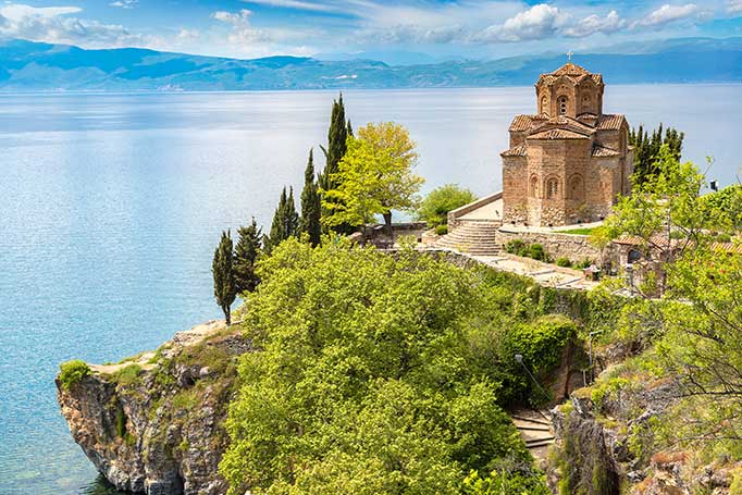 Lake Ohrid in Macedonia 