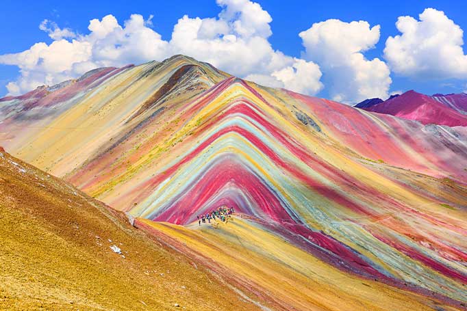 Image of Rainbow Mountain in Peru