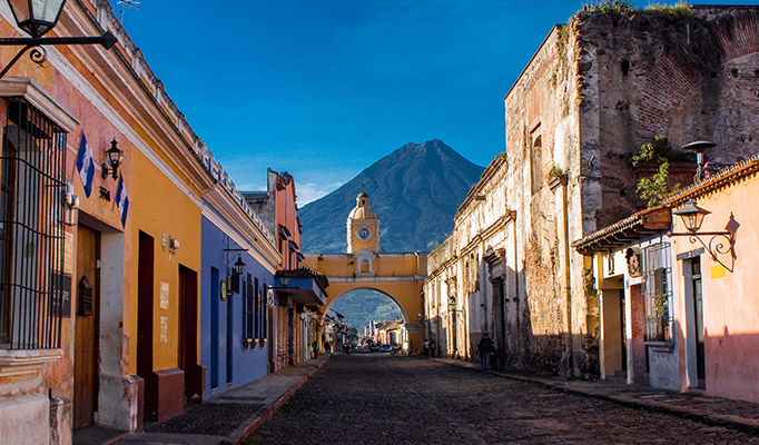 Stunning view of street in Antigua City