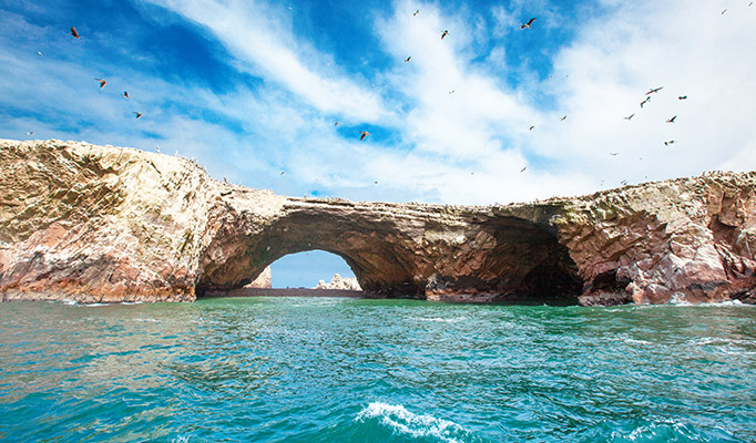 The Ballestas Islands in Peru, one of the best places to visit in June