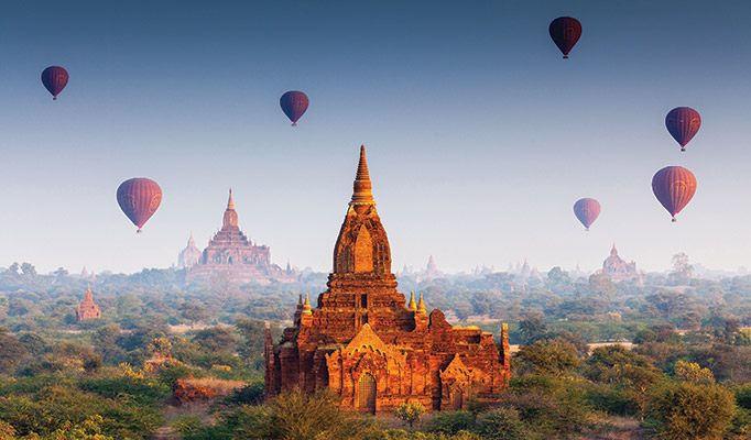 Bagan in Myanmar is one of the best places to travel in June