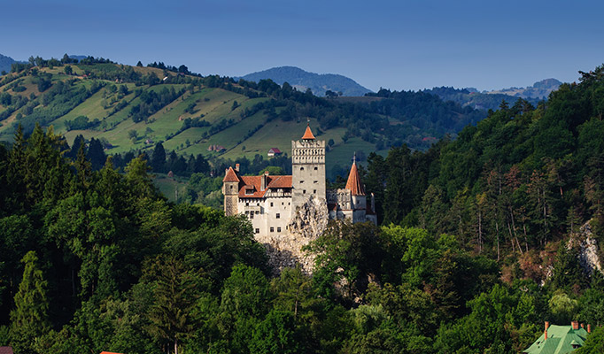 The famous Bran "Dracula" Castle in Transylvania, Romania