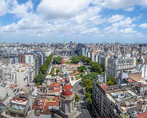 Travelling around Buenos Aires is easy with local transport Image showing Buenos Aires City