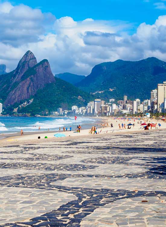 Ipanema beach is one of the most amazing beaches in the world and you can visit this natural wonder whilst on a holiday trip that visits rio de janeiro city