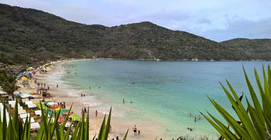 Praia do Forno beach near Pedra do Pontal