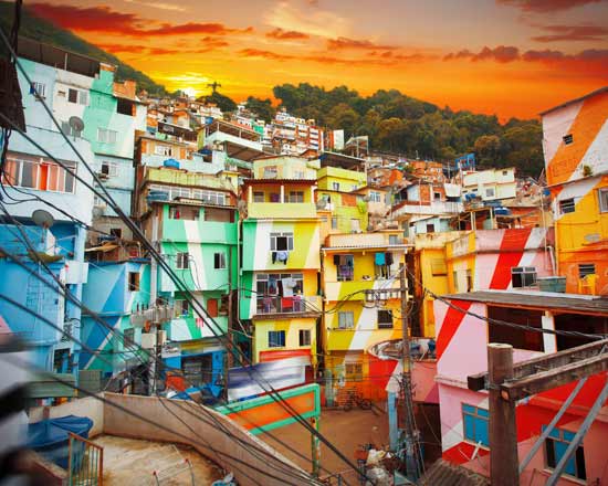 The colourful favelas of Rio de Janeiro exploring the favela's of rio de janeiro city isn't the best idea as you will be seen as an easy target amogst the poverty area