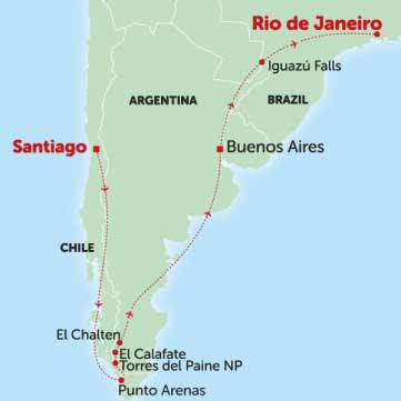 Explore the amazing region of south america on vacation travelling to countries such as chile, argentina and brazil where you will see amazing cities and other landmarks