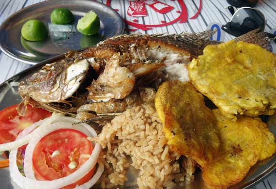 cooked fish is a popular dish and more of a carribean style when found in cartagena as its by the water