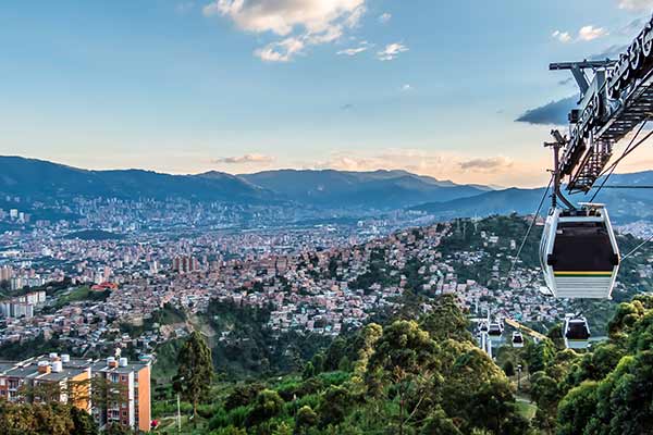 travel over medellin via cable car for the best views - read out travel advice blog on Pablo Esobars Medellin in colombia