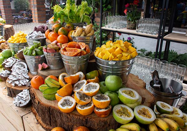 fruit stand in colombia od exotic fruit
