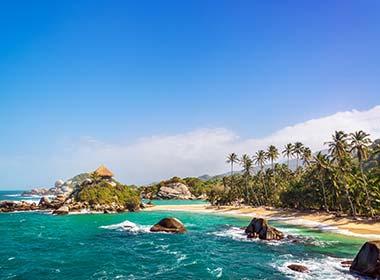 tayrona national park on a Colombia group tour