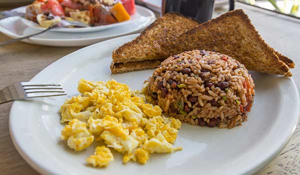 Costa Rica's national dish of rice and beans food to try in costa rica gallo pinto or rice and beans
