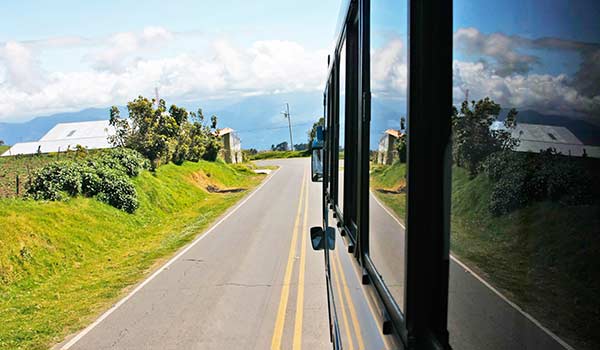 Bus journey in Costa Rica A bus journey in Costa Rica