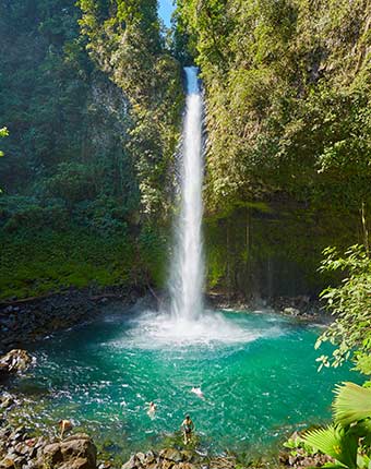 La Fortuna Waterfall in Costa Rica La Fortuna waterfall in Costa Rica