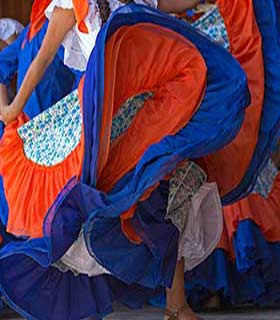 Traditional dancers in Costa Rica Traditional dancers in Costa Rica