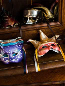 traditional masks made in Croatia for the carnival