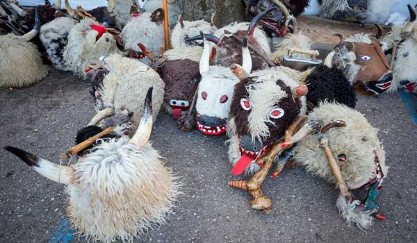 traditional masks at Rijeka Carnival - the scarier the better