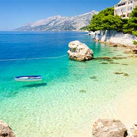 A beach on the Makarska Riviera an image of a beach in Croatia