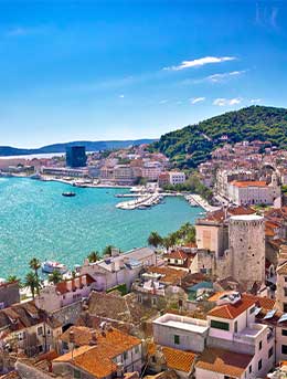 Split, Croatia The old town of Split is base for the Split Summer Festival
