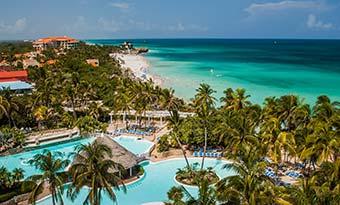 Varadevo, Cuba holiday resort in varadevo cuba with palm trees swimming pools beach and carribbean sea