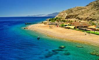 The Red Sea, Egypt a secluded beach on the red sea in egypt