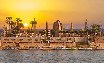 Sunset on the river Nile, Egypt sunset along the river nile in cairo the capital city of egypt