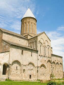 alaverdi cathedral in kakheti for alaverdoba festival in georgia