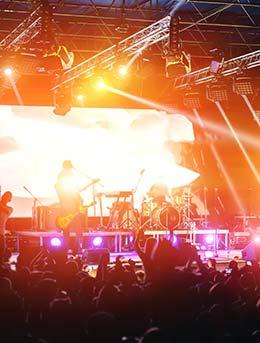 Black Sea Jazz Festival in Georgia band playing on stage at a concert for the black sea jazz festival
